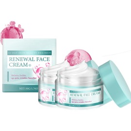 2PC Crema para la cara renovada, Crema para nutritiva, Textura ligera y cómoda, Piel con crema nutritiva para la cara, 50g / 1.76OZ