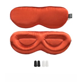 PROMEED 23 Momme Mulberry Silk Sleep Mask - Ultra Soft No-Pressure 3D Contoured Eye Mask with Eye Cups, Adjustable Blackout Sleeping Mask for Women & Men (Dusk)