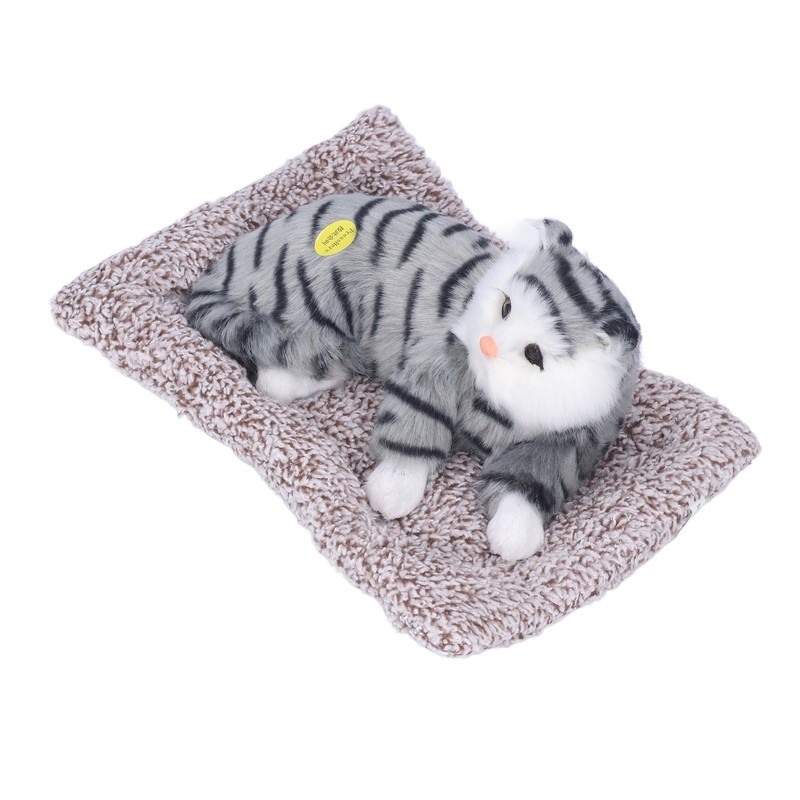 Cat Ornament Simulation Design Vivid Cute Plush Lying Cat with