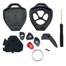 Key Fob Shell Replacement Key Cover Case Fit for Toyota 2008-2013 Avalon / 2007-2011 Camry / 2008-2012 Corolla / 2009-2014 Venza (Black)