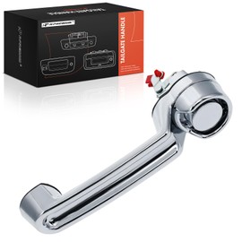 A-Premium Tailgate Handle Liftgate Latch Handle Compatible with Jeep JK Series Wrangler 2007, Chrome, Replace# 55395410ACCH, 55395410AECH