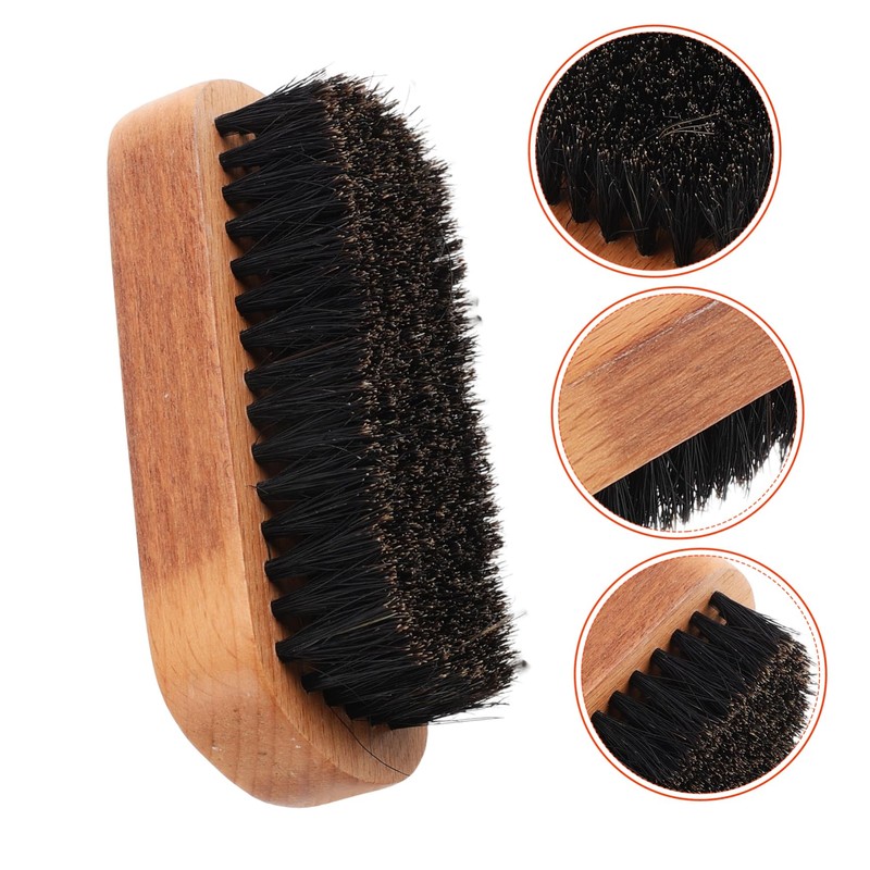 Gatuida 2pcs Beechwood Grooming Brush for Men Versatile Hair Styling