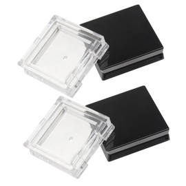 OHPHCALL Caja De 4 Piezas Caja De Sombra De Ojos Paletas De Sombras De Ojos Contenedores De Muestras De Maquillaje Colector De Drenaje De Cabello Contenedor De Rubor Vacio Vacío El Plastico