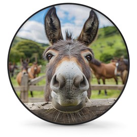 Spare Tire Cover Elegant Donkey Wheel Covers Protectors Waterproof Dust-Proof Universal Fit Trailer, RV, SUV and Many Vehicle 14 Inch