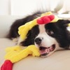 Tamu style Dog Chicken Crinkle Toy, Plush Squeaky 14 Inches,