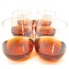 36 piece Stemless Unbreakable Crystal Clear Plastic Wine Glasses Set