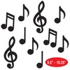 Beistle Mini Musical Notes Silhouettes