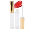 Portable 10ml Lip Gloss Empty Cosmetic Container Hygiene Accessory Gold 3ea