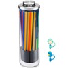 Straw Holder Dispenser for Counter - Clear Glass Drinking Straw