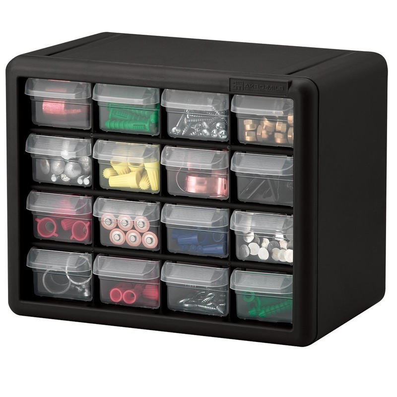 Akro-Mils 16-Drawer Plastic Storage Cabinet