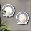 ZOLAPI Set of 2 Crystal Crush Diamond Candle Sconces, Gorgeous
