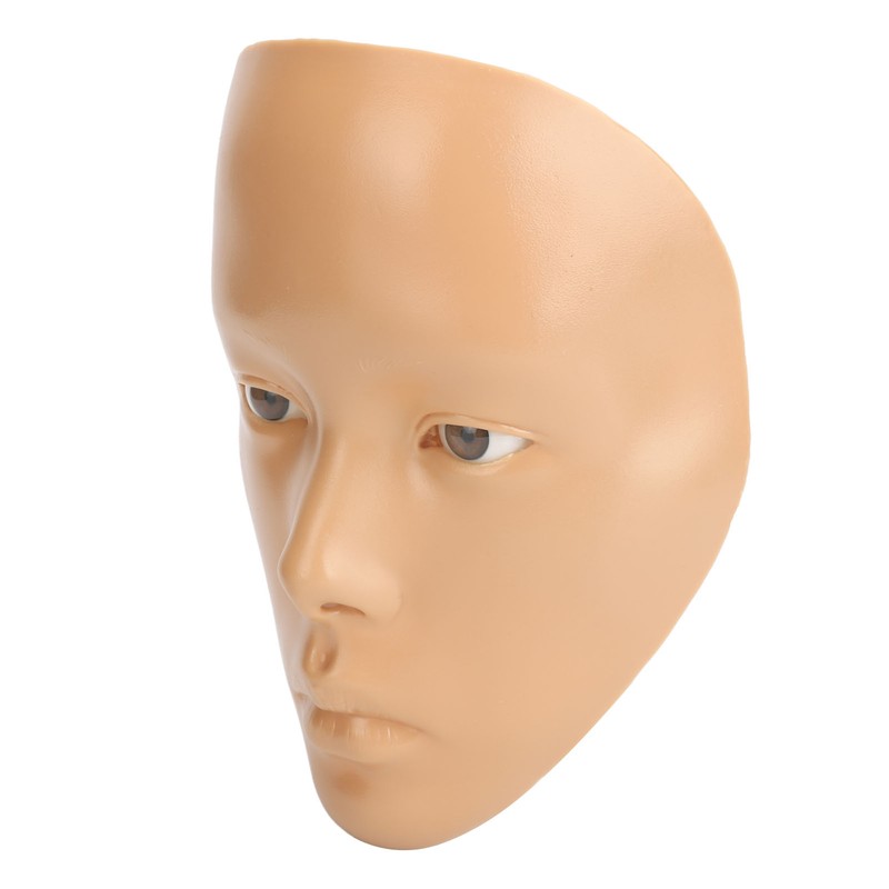 Makeup Practice Face with Plastic Stand 5D Silicone Full Face