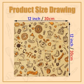 200 Sheets of Baking Paper Cuts, Greaseproof Paper Sheets, Baking Paper with Element Motifs, Chip Paper for Sandwich Paper, Wrap for Burger Paper, Cheese Paper (30 x 30 cm)