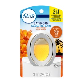 Febreze Bathroom Air Freshener, Odor-Fighting, Plug In Alternative, Air Fresheners for Home and Bathroom and Kitchen, Closet Air Fresheners, Hawaiian Aloha Scent, 1 Count