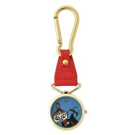 Fieldwork MOM014-2 Women's Pocket Watch, Analog Key Holder, Moomin, Little My, Moomin Carabiner, Red, red, Modern