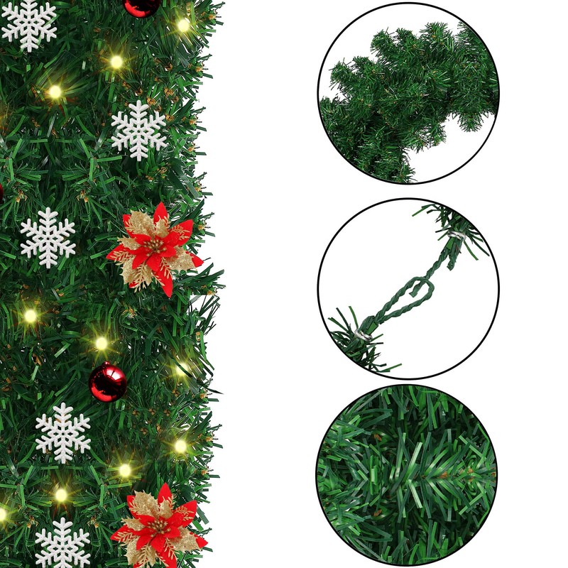 SPRINGOS Christmas Garland Festive Decorative Garland 3 m Christmas Tree