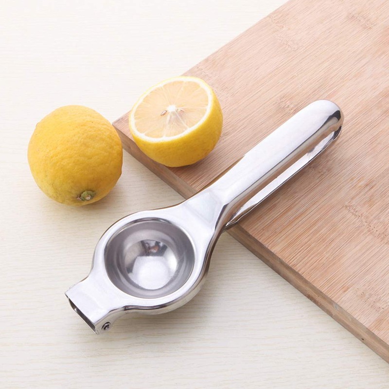 krueis Lemon Juicer Stainless Steel Thickened Mini Manual Fruit Juicer