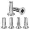 Awclub M6 Multi-Grip Rivet Nuts, 6pcs Pre-Bulbed Shank Flat Head