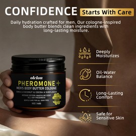 Pheromone Plus Body Butter for Men, Intense Edition Cologned Body Cream