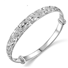 Wenbin Sterling Silver Star Bangle Bracelet