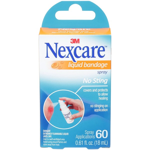 Nexcare No-Sting Liquid Bandage .61 Fluid Ounces, Clear (118-03)