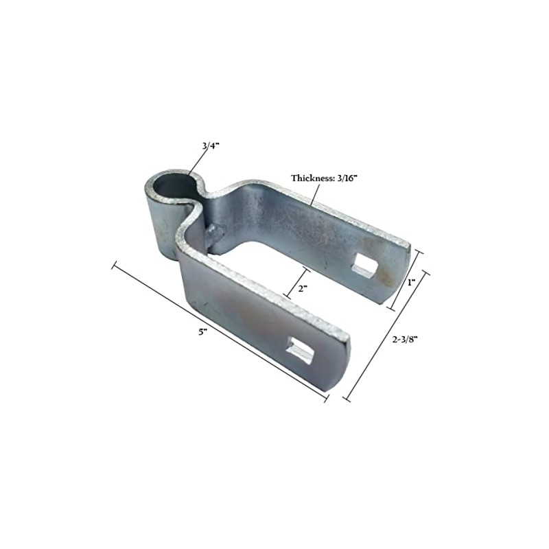 3/4" x 2" Heavy Duty Female Gate Post Square Hinge