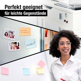 MYMIND MYMIND® Magnetplättchen selbstklebend [3M KLEBER] - Kleine Magnetstreifen - Magnetband Selbstklebend mit starker Klebekraft - Flache Magnete - Magnetfolie selbstklebend