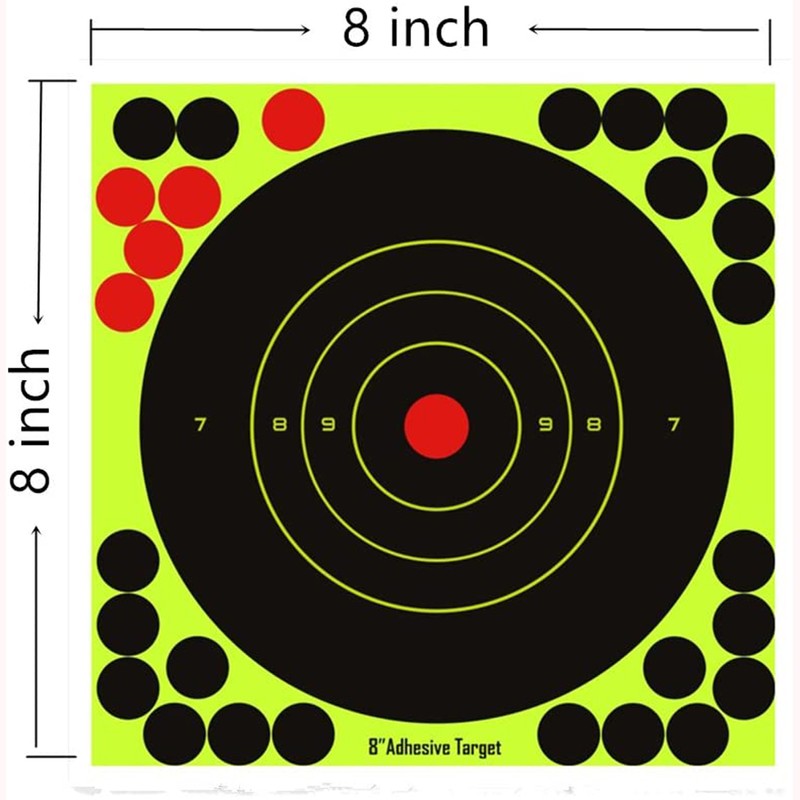 50PCS Self Adhesive Shotboard 8 inch Shooting Board Shooting Practice