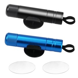 UptVin Pack of 2 Car Safety Hammer, Portable Window Breaker and Seat Belt Cutter for Car Window Emergency Rescue Tool - Blue & Black