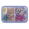 EASYLOCK 1150ML Microwavable Bento Lunch Box with 3 Compartments Plastic