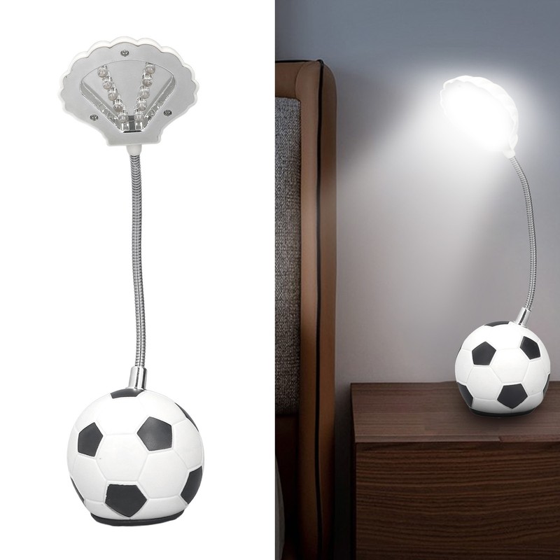 Miniature LED Table Lamp Soccer Desk Lamp Soccer Base Seashell