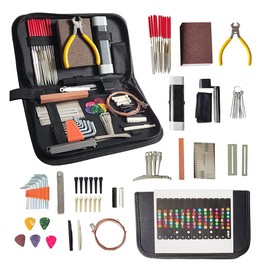 Tuperoymse 67PCS Guitar Tool Kit for Set Up,Intonation Adjustment and Repair, Guitar Maintenance Kit for Guitar Bass and Ukulele