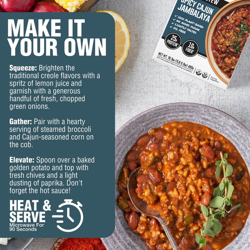 PLANTSTRONG Chili & Stew – USDA Organic, Non-GMO, Plant-Based, Vegan,