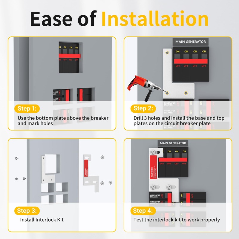 Joinfworld Generator Interlock Kit Compatible with ITE, Murray, Gould, Thomas,