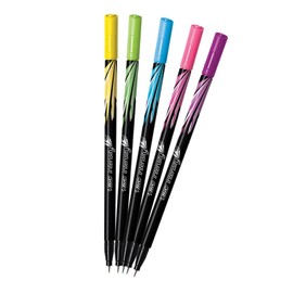 BIC, Plumines de Punto Ultra Fino, Rotuladores para Delinear, Intensity, Surtido de Colores Intensos, 5 piezas
