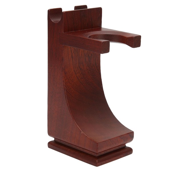 Shaving Brush Stand Razor and Brush Stand, Wooden Shaving Stand Shaving Brush Holder Shaving Stand for Razors and Brushes with Non-Slip Base, Gift for Men Boys Father Friend