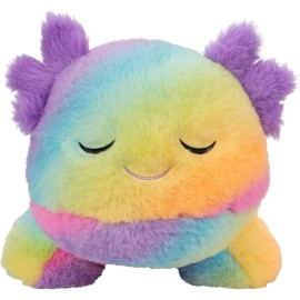 Russ Rainbow Axolotl Plush - 18-Inch Salamander with Rainbow Colored Plush