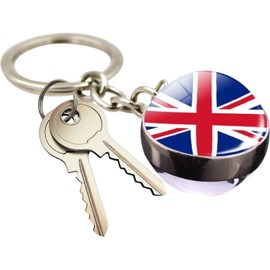 Llavero Union Jack la Bandera unión Reino Unido Llavero Bandera Nacional Llavero Regalo Hombres Mujeres Llavero Caja Regalo Llavero Creativo