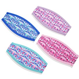 fiintrwa 4 PCS Neoprene Mask Strap Cover for Diving Swimming Snorkel Waterproof Mask Strap for Men Women Head Band Parts Accessories