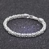 trendor Byzantine Chain Bracelet 925 Sterling Silver Width 4.7 mm