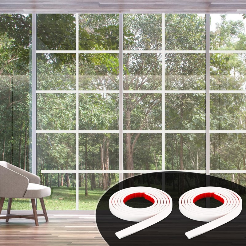 5pcs Window Grid Kit, 32.8ft in Total Self-Adhesive Window Grid