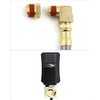 QWORK Automatic Timed Condensate Drain Valve with Steel Hose 1/4