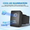 Nilight Fog Lights Push Button Switch 12V ON Off Switch