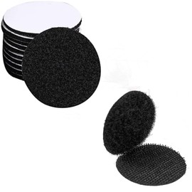 FsGrg 10 Pairs Round 5cm Diameter Double Sided Tape Heat Resistant Waterproof Male Female Black Suitable for Industrial, Commercial, Residential, Craft, Screen Door Applications