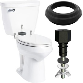 Upgrade 630-0204 2" Tank to Bowl Bolt Kit Replacement for Mansfield Toilet Repair Kit Inside Tank, Includes Gasket, Bolts and Other Essential Parts (Black)