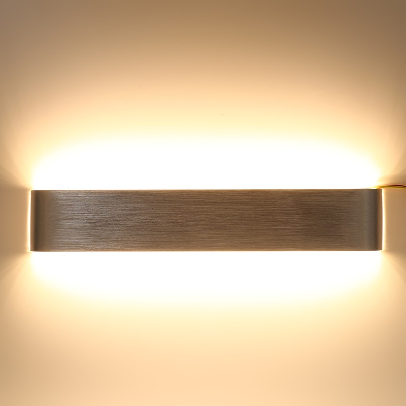 18W Modern Minimalist Aluminum LED Wall Lamp Bedside Hallway Bathroom