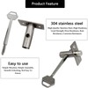 Recogwood Stainless Steel Hidden Manager TubeWell Mortise Fire Door Lock