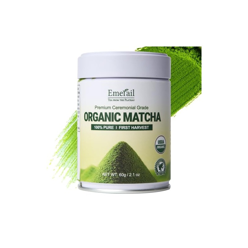 Emerail Organic Ceremonial Matcha Powder - 60g Gluten-Free