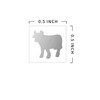 Wedding White Square Meal Choice Stickers for Party Indicator Place