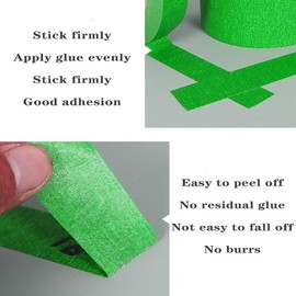 Masking Tape, 0.6 Inch/15 mm, 13 Yards, 6 Rolls, Drak Green, Painters Tape, Arts & Crafts Tape for DIY, Decorative, Drafting Craft Tape, Gift Wrapping, Total 255 Feet